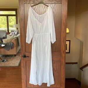 Tularosa  for Revole long sleeve white swim coverup in size XL. NWT
